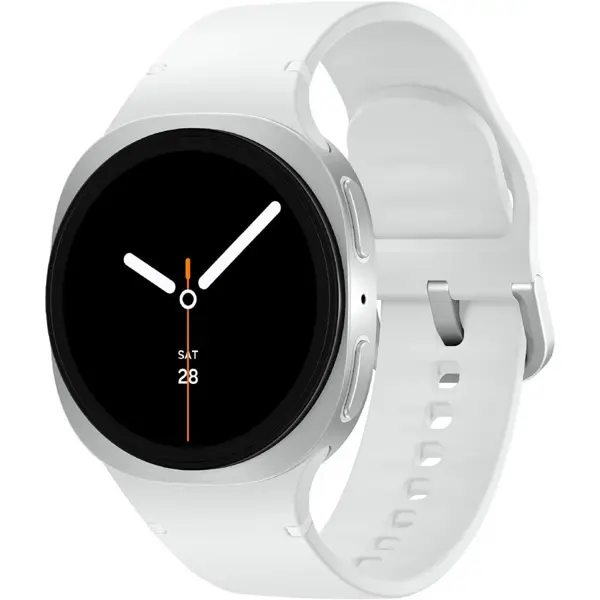 Samsung Galaxy Watch 8 2025 40mm Bluetooth Smartwatch, Cushion Design, Fitness Tracker, Sleep Coaching, Running Coach, Energy Score, Heart Rate Tracking, Silver