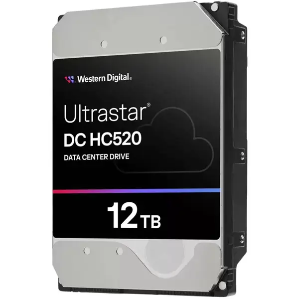 Western Digital Ultrastar DC HC520 12TB SATA HDD, 7200 RPM, SATA 6Gb/s, 256MB Cache, 3.5