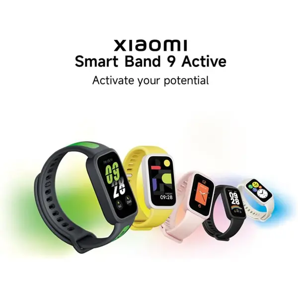 XIAOMI Smart Band 9 Active Smart Band, 1.47" Display, 18-Day Battery Life, 60Hz, 5ATM, Black