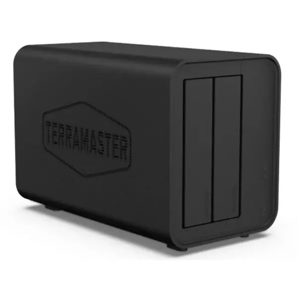 TerraMaster F2-212 2 Bay NAS, Quad Core 1.7GHz, 1GB DDR4 RAM, TOS 5.1, Diskless