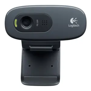 Logitech C270 HD Webcam Webcam, 720p 30fps
