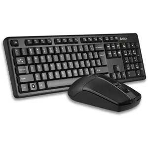 A4Tech 3330NS Wireless Desktop - Black - Keyboard & Mouse