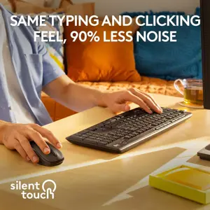 Logitech MK295 Silent Wireless Combo Keyboard Mouse Graphite