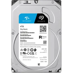 Seagate SkyHawk Surveillance Hard Drive, 4TB, Sata III, 3.5", CMR, 256MB Cache, RV Sensors, ST4000VX016