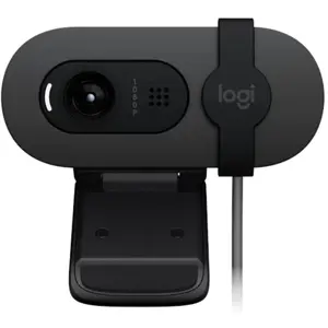 Logitech BRIO 105 FHD 1080p Business Webcam with Auto Light Balance | 960-001592 | Certified for Google Meet | Works with Chromebook | Privacy Shutter