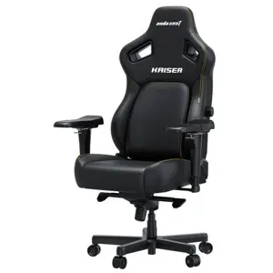 Anda Seat Kaiser 4L Premium Gaming Chair | Large Size - Premium PVC Leather - Elegant Black - Free Shipping