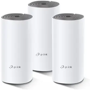 TP-Link Deco E4 AC1200 Whole Home Mesh Wi-Fi System, Wi-Fi 5 Dual-Band Up To 1167Mbps, Up To 4,500 Square Feet Coverage, Up To 100 Devices, 3-Pack
