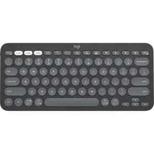 Logitech PEBBLE KEYS 2 K380S Multi-Device Bluetooth Wireless Keyboard, Slim and Portable - Tonal Graphite