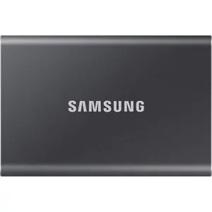 Samsung Portable SSD T7 2TB Gray MU-PC2T0T/WW USB 3.2 Gen.2 - Up to 1,050MB/s - Shock Resistant - Thermal Control