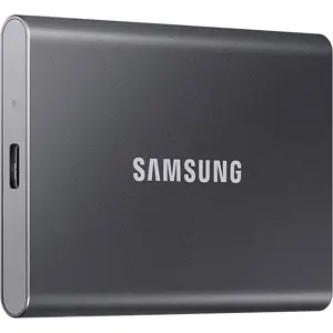 Samsung Portable SSD T7 2TB Gray MU-PC2T0T/WW USB 3.2 Gen.2 - Up to 1,050MB/s - Shock Resistant - Thermal Control