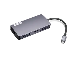 Lenovo 150 USB-C Travel Dock, USB-C DP Alt-Mode, Up To 100W Charging, HDMI And VGA, 3 x USB-A, SD And TF Card Readers, RJ45 Gigabit Ethernet