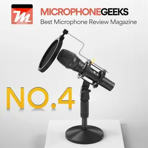 MAONO HD300T Podcast Dynamic Microphone, USB and XLR, Volume Control, 1/8" Headphone Output, Cardioid, AU-HD300T