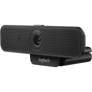 Logitech C925e Business Webcam, 1080p 30fps, 78 Degree FOV, Autofocus, RightLight 2, Dual Omnidirectional Mics, H.264, USB-A, Privacy Shutter, Black, 960-001076