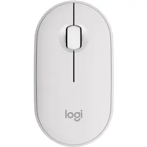 Logitech PEBBLE MOUSE 2 M350S Slim Compact Bluetooth Mouse | Tonal White