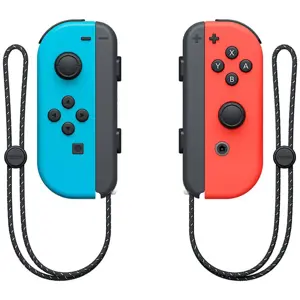 Nintendo Switch OLED Model Neon Blue/Neon Red Set - 7-inch OLED Screen - Built-in Wired LAN port