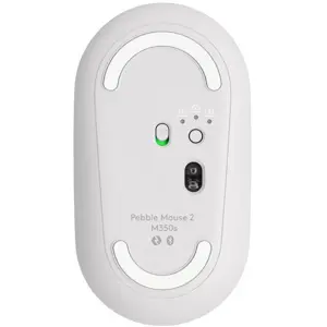 Logitech PEBBLE MOUSE 2 M350S Slim Compact Bluetooth Mouse | Tonal White