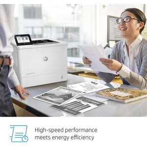 HP LaserJet Enterprise M611DN Monochrome Printer, 65ppm, 1200x1200dpi, Auto Duplex, USB-B Ethernet