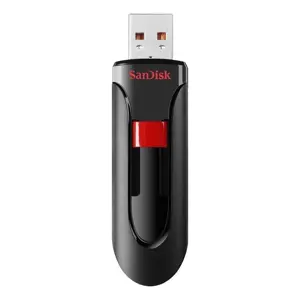 SanDisk Cruzer Glide 3.0 USB Flash Drive, 64GB, USB-A, USB 3.0 Interface, Retractable Design