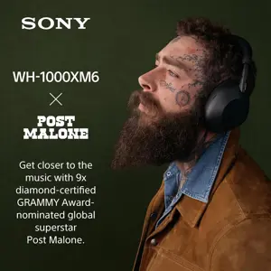 Sony WH-1000XM6 Wireless Headphones | Noise Canceling | HD NC Processor QN3 | 12 Microphones | 30H Battery | Platinum Silver (Official Warranty)
