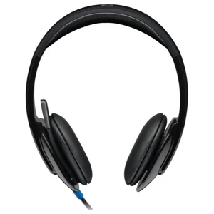 Logitech H540 USB Computer Headset, Noise Canceling Mic, On-Ear Controls, USB-A Connection