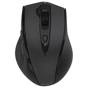A4Tech G7-810 Air2 Wireless Mouse, 2.4GHz, 2000 DPI, Nano USB-A Receiver, USB-C Adaptor, Black
