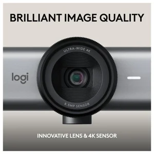 Logitech MX Brio 705 for Business Premium 4K Webcam, AI-Powered Image Enhancement