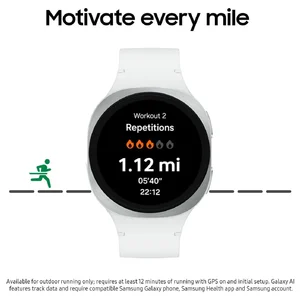 Samsung Galaxy Watch 8 44mm Bluetooth Smartwatch, Sleep Coaching, Running Coach, Heart Rate Tracking, Silver