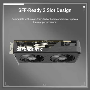 ASUS Dual GeForce RTX 5050 Graphics Card, 8GB GDDR6 PCI Express 5.0, OC 2677MHz, HDMI 2.1b DisplayPort 2.1b, 2 Slot, DUAL-RTX5050-O8G