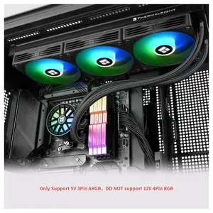 Thermalright Aqua Elite 360 V6 ARGB CPU Liquid Cooler, 360mm Radiator, 3x120mm ARGB Fans, 2800RPM Pump, Black