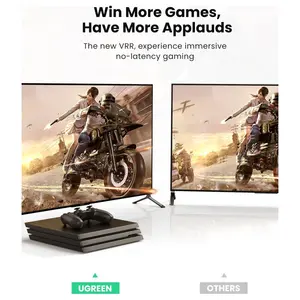 UGREEN 8K HDMI 2.1 Cable, 8K@60Hz 4K@120Hz 48Gbps eARC Dolby Vision HDCP 2.2, 2m 80403