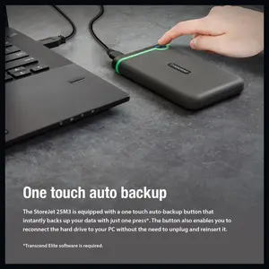 Transcend StoreJet 2TB Rugged External Hard Drive Micro-USB 3.2 Gen 1, TS2TSJ25M3S