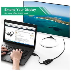 Ugreen DisplayPort DP Male to VGA Female Converter Adapter, 1080p, Plug and Play, 20415