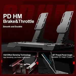 PXN VD4 Bundle PC Sim Racing Setup, 4Nm Direct Drive Servo Motor Base, 11-Inch W AS Racing Wheel, PD HM Brake and Throttle Pedals