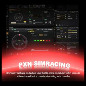 PXN VD4 Bundle PC Sim Racing Setup, 4Nm Direct Drive Servo Motor Base, 11-Inch W AS Racing Wheel, PD HM Brake and Throttle Pedals