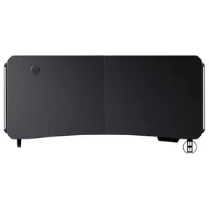 AndaSeat Terminator Adjustable Gaming Desk, RGB Gaming Atmosphere Lights, 71-117cm Height, 160x60cm, 100kg Max, AD-D-DD1-1600L-01-B