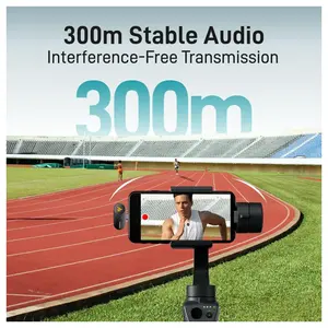 Maono Wave T5 Wireless Lavalier Microphone, USB C, 48KHz 24Bit, 300m Range, 30H, WAVE T5 PC2
