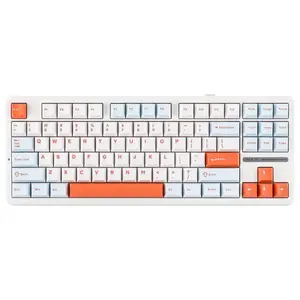 Aula F87 PRO 80% Tri-Mode RGB Wireless Mechanical Gaming Keyboard, Nimbus V3 Switches, 87 Keys, White Blue