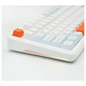 Aula F87 PRO 80% Tri-Mode RGB Wireless Mechanical Gaming Keyboard, Nimbus V3 Switches, 87 Keys, White Blue
