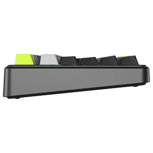 Aula F99 Pro Mechanical Keyboard, 96% Layout, GrayWood Switch, RGB, Black Gray Green