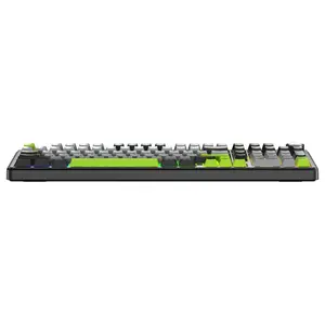 Aula F99 Pro Mechanical Keyboard, 96% Layout, GrayWood Switch, RGB, Black Gray Green