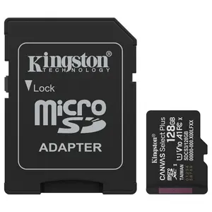 Kingston Canvas Select Plus MicroSD Card 128GB Up To 150MB/s Class 10 UHS-I U1 V10 A1 SDCS3/128GB