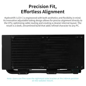 Lian Li HydroShift II LCD-C 360CL Wireless Liquid Cooler 2.1" IPS LCD 60Hz Black GHS2LCD36RB
