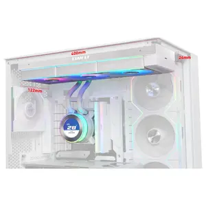 Lian Li Hydroshift II 360 CL RGB Liquid CPU Cooler 360mm AIO 2.1" IPS LCD 3X 120 RGB Fans White GHS2LCD36RW