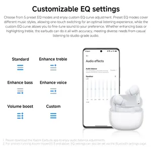 Xiaomi Redmi Buds 8 Lite True Wireless Bluetooth Headphone, 42dB Active Noise Cancelling, 12.4mm Driver, Up To 36h Battery Life, Bluetooth 5.4, Black