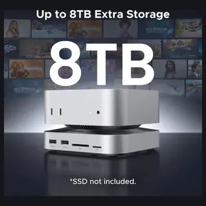 Ugreen Mac Mini M4 Dock, 11-in-1 USB-C Hub With 8TB M.2 NVMe Enclosure 10Gbps, 5x USB-A, 2x USB-C, SD and TF Card Slot, Model 65487