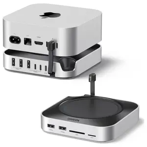 Ugreen Mac Mini M4 Dock, 11-in-1 USB-C Hub With 8TB M.2 NVMe Enclosure 10Gbps, 5x USB-A, 2x USB-C, SD and TF Card Slot, Model 65487