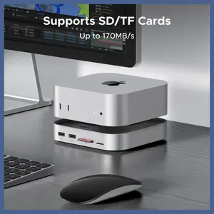 Ugreen Mac Mini M4 Dock, 11-in-1 USB-C Hub With 8TB M.2 NVMe Enclosure 10Gbps, 5x USB-A, 2x USB-C, SD and TF Card Slot, Model 65487