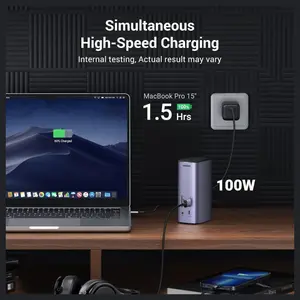 Ugreen Docking Station Triple Display 12-in-1, 8K, 2 HDMI, DP, 10Gbps USB-C and USB-A 3.2, 100W PD, Ethernet, Audio, SD and TF Card Reader