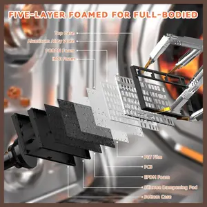 Attack Shark R82 HE Rapid Trigger Wired Mechanical Gaming Keyboard, 8K Polling, 0.005mm RT Accuracy, 256K Scan Rate, 5 Layer Sound Damped, Black