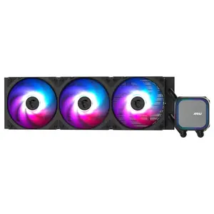 MSI MAG Coreliquid A13 360 AIO ARGB CPU Liquid Cooler, 360mm Radiator, Triple 120mm ARGB PWM Fans, Black